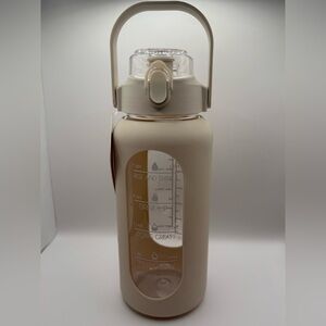 Apana Giant Water Jug Yoga Lifestyle 64oz Motivational Lock Lid Quality New